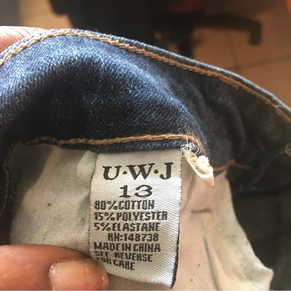U.W.J Distressed Jean Size 13 - Picture 4 of 4